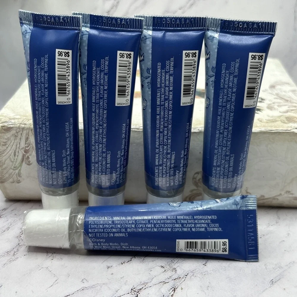 Bath & Body Works Disney Princess Snow White Lip Gloss 5 Pc Lot 0.47 oz NWT